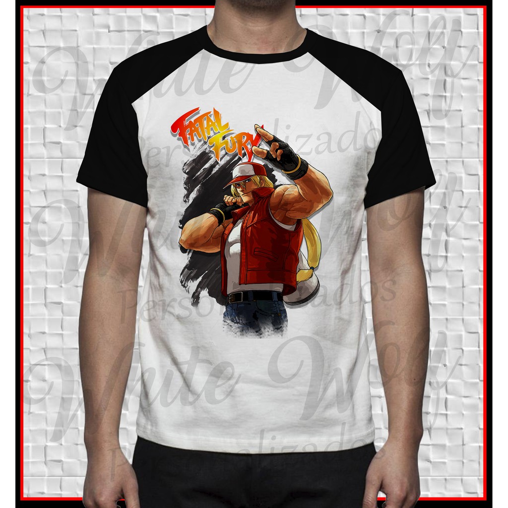 Camisa de jogo arte Fatal Fury  personalizada