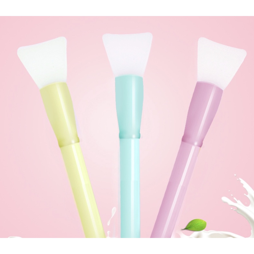 1 Pincel silicone Macaron máscara de argila e máscara diversas /pincel de máscara facial/pincel de silicone/pincel aplicador de silicone colorido