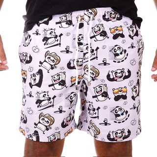 Short Mauricinho Masculino, short tactel premium, short verão estampa Panda Funny Bidoo