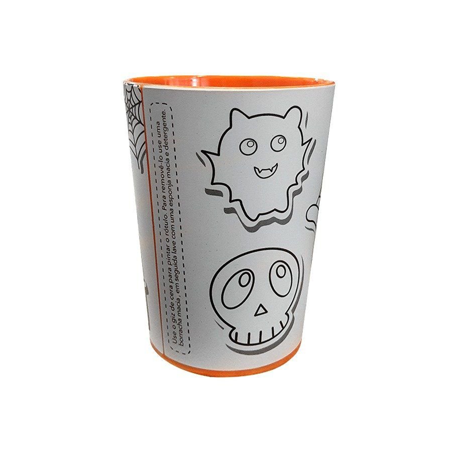 Copo para Colorir Halloween - Color Cup - Roxo - 01 unidade - Rizzo