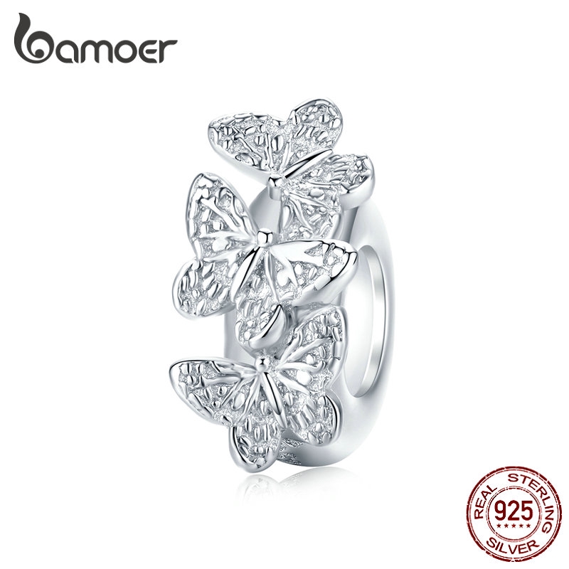 Bamoer Moda Charme S925 Prata Original Borboleta Pulseira Jóias Acessórios Femininos em Oferta na Shopee