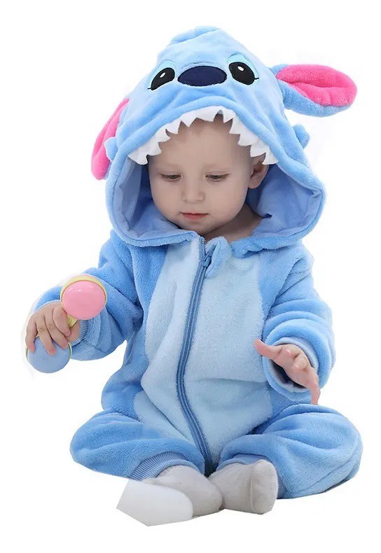 Macacao Bebe Lilo Stitch Pijama Dia Das Criancas Presente Shopee Brasil