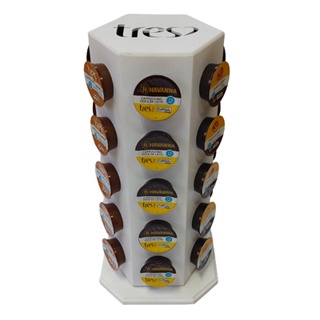 Organizador Suporte Giratório TRES CORAÇÕES Porta Capsulas Torre p/30 Cápsulas Café cor BRANCO- MDF em Oferta na Shopee