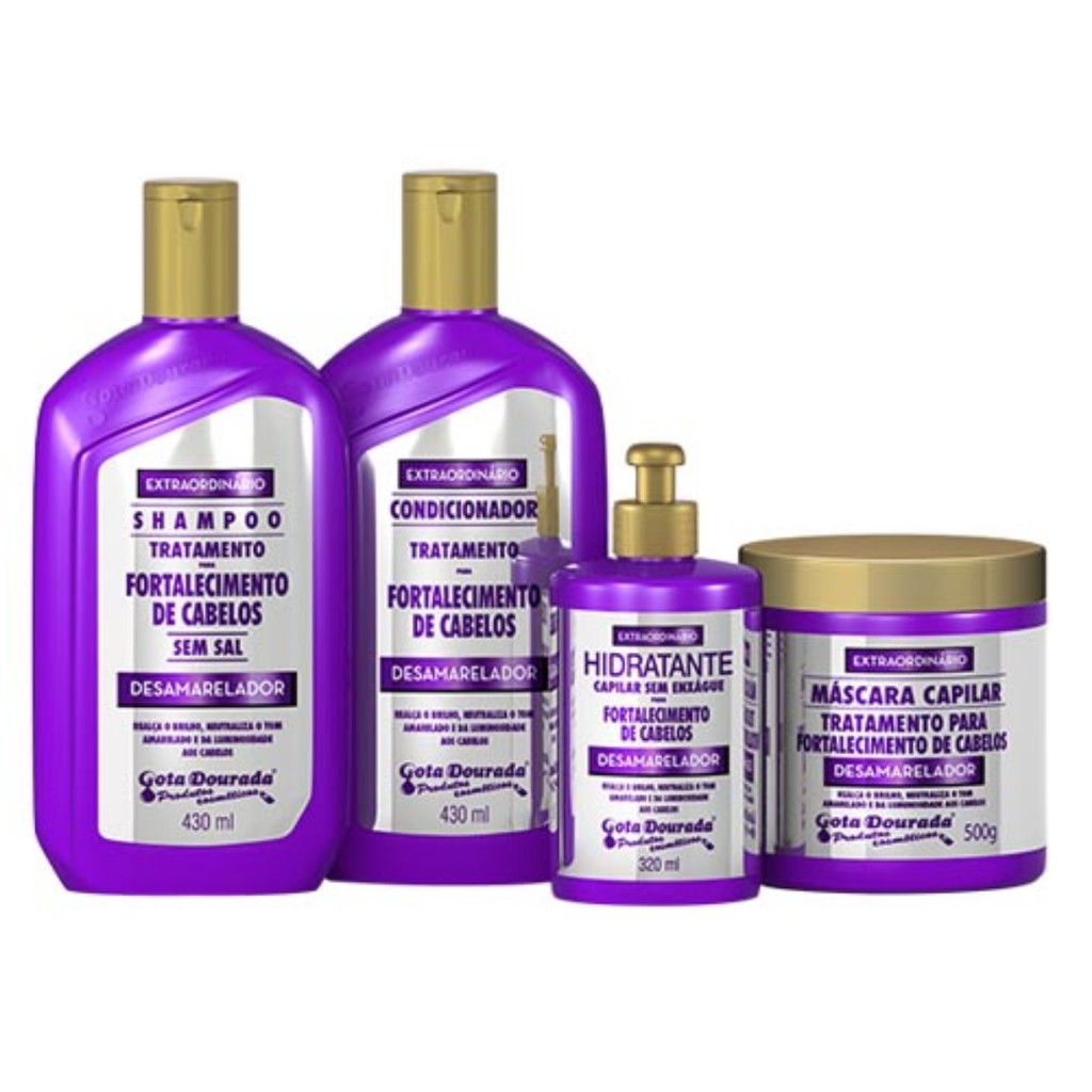 Kit Matizador Maycrene ( Shampoo + Condicionador + Máscara + Óleo ...