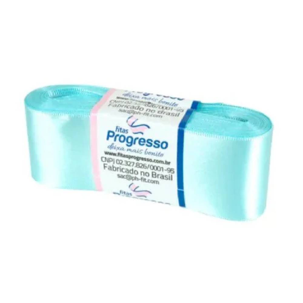 Fita de Cetim Progresso 38mm nº9 10m 247 Azul Tiffany - 1un - Stationery