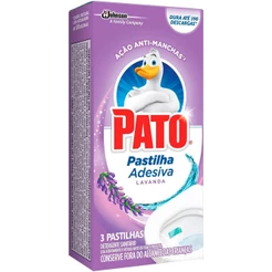 Detergente Sanitário Pato Pastilha Adesiva Lavanda 3 Unidades