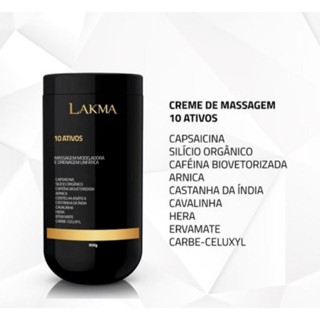 Creme 10 Ativos Lakma Redutor de Medidas / Flacidez / Celulite em Oferta na Shopee