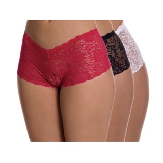 kit com 5 Calcinha Calesson Renda Caleçon shortinho Feminino lingerie -Promoção