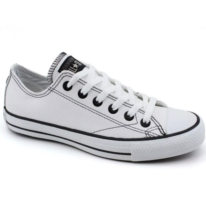 converse couro feminino