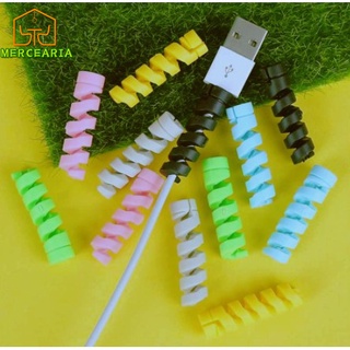 10 pcs Protetor Espiral de Cabo Compacta Portátil Anti Quebra-proteção de cabo Linha De Dados