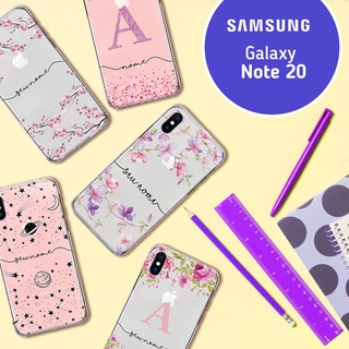 Capa Capinha - Samsung Galaxy Note 20 - Transparente Personalizada com Nome