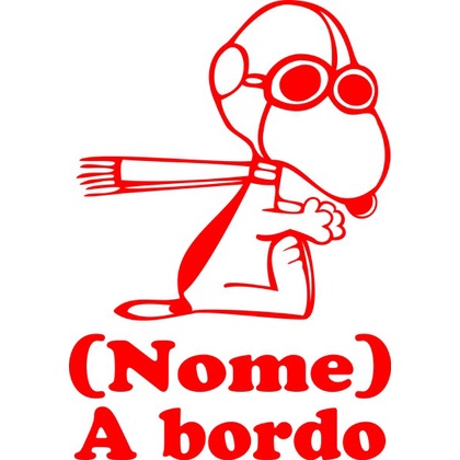 Adesivo Bebê a Bordo - Snoopy - Mod.3