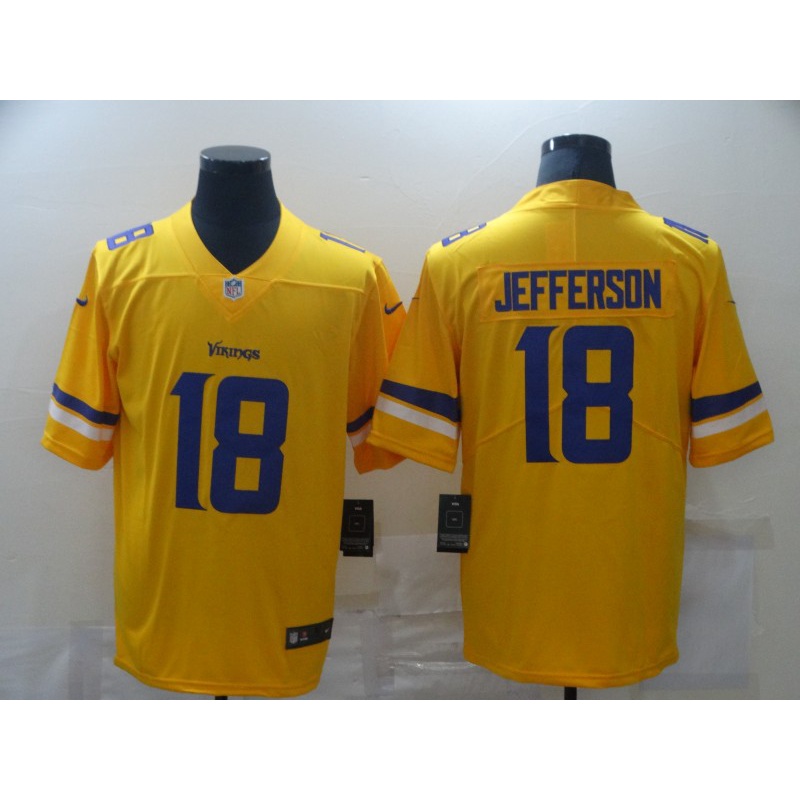 Nike Justin Jefferson Minnesota Vikings Legend Gold Inverted