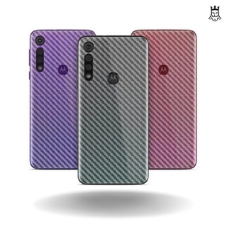 PELÍCULA FIBRA DE CARBONO para Traseira celular MOTO G7 PLAY PLUS POWER / G8 PLAY PLUS POWER LITE / G9 PLAY PLUS POWER / G5G PLUS / E6S / E6 PLUS / MOTO EDGE / ONE VISION / ONE FUSION PLUS