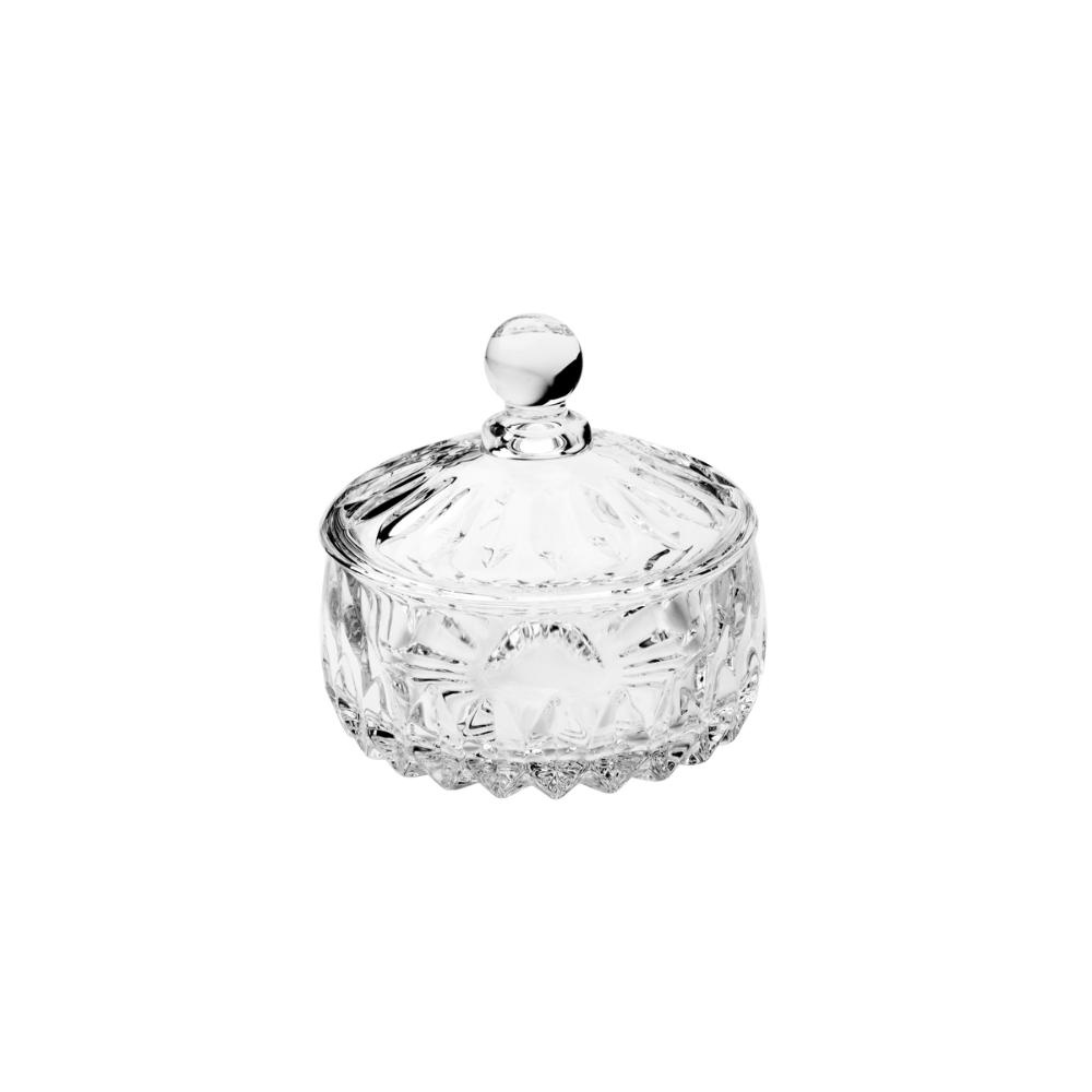 Potiche Decorativo De Cristal Wolff Louise Transp 14X14Cm