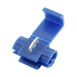 100X Emenda de Fios Conector Derivação Azul 1,50 A 2,50mm (Pacote c/ 100pçs)