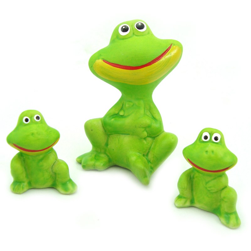 Trio Família De Sapo Liso em Oferta na Shopee