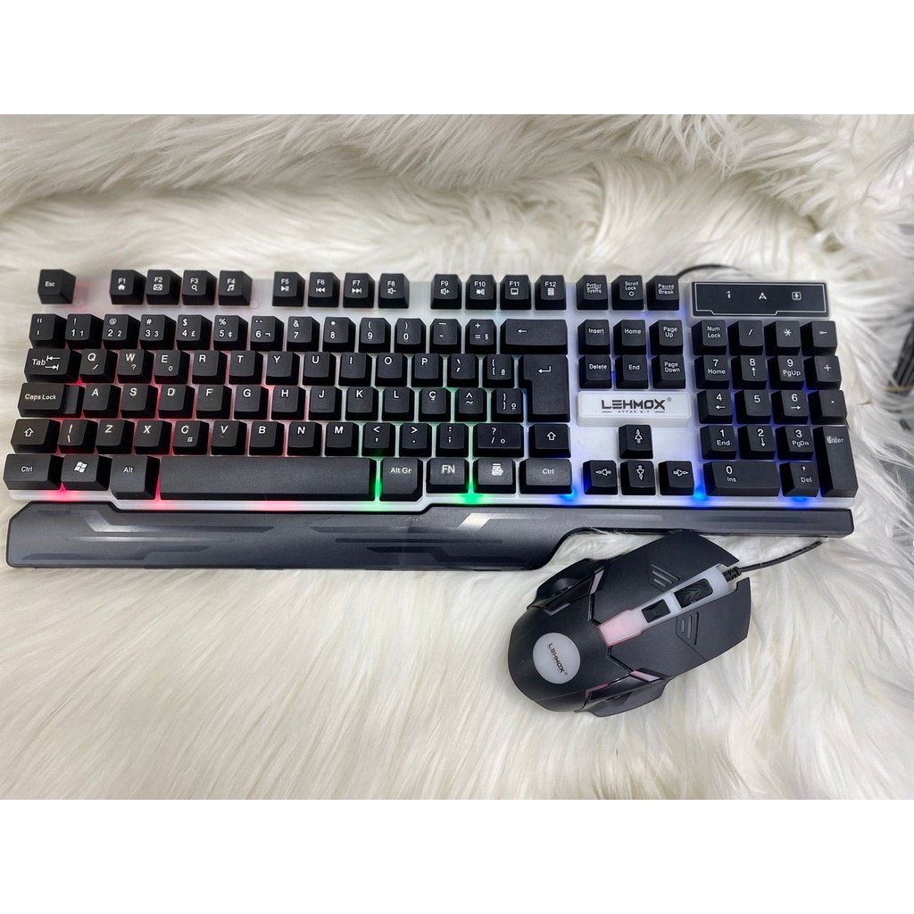 Kit Gamer Teclado + Mouse Led Iluminado Jogos Pc Usb Asia Home