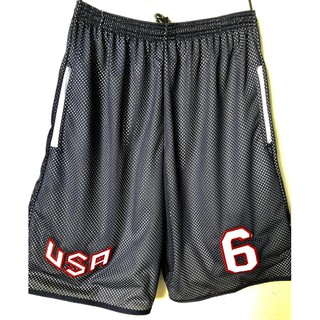 Bermuda Shorts Basquete NBA 2023 / USA azul preto branco / Masculino / Adulto / Esportiva /Academia