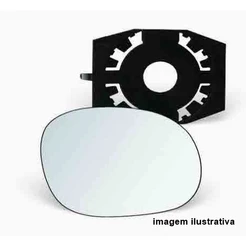 Lente Do Retrovisor Com Base Peugeot 206 207 2004 a 2013 Lado Direito Passageiro