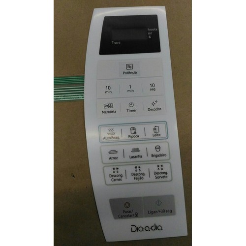 Membrana Teclado  Forno Microondas Panasonic Nnst 254w nnst254