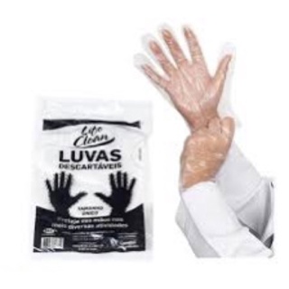 Luvas Descartáveis LifeClean - pct c/ 100 und em Oferta na Shopee