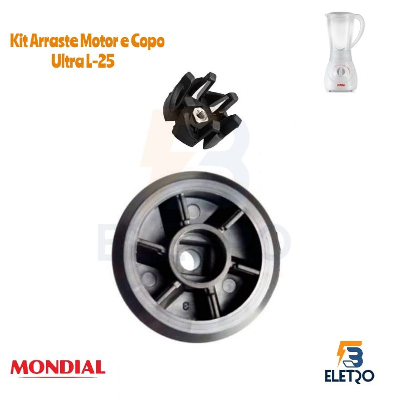 Arraste do Copo e do Motor Liquidificador Ultra L25