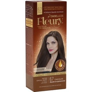 Tinta de cabelo fleury estrela apaixonante chocolate 6.7