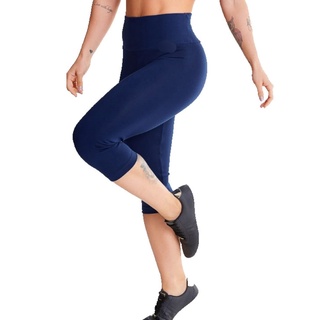 Calça Legging Corsário Suplex Cintura Alta Academia Fitness