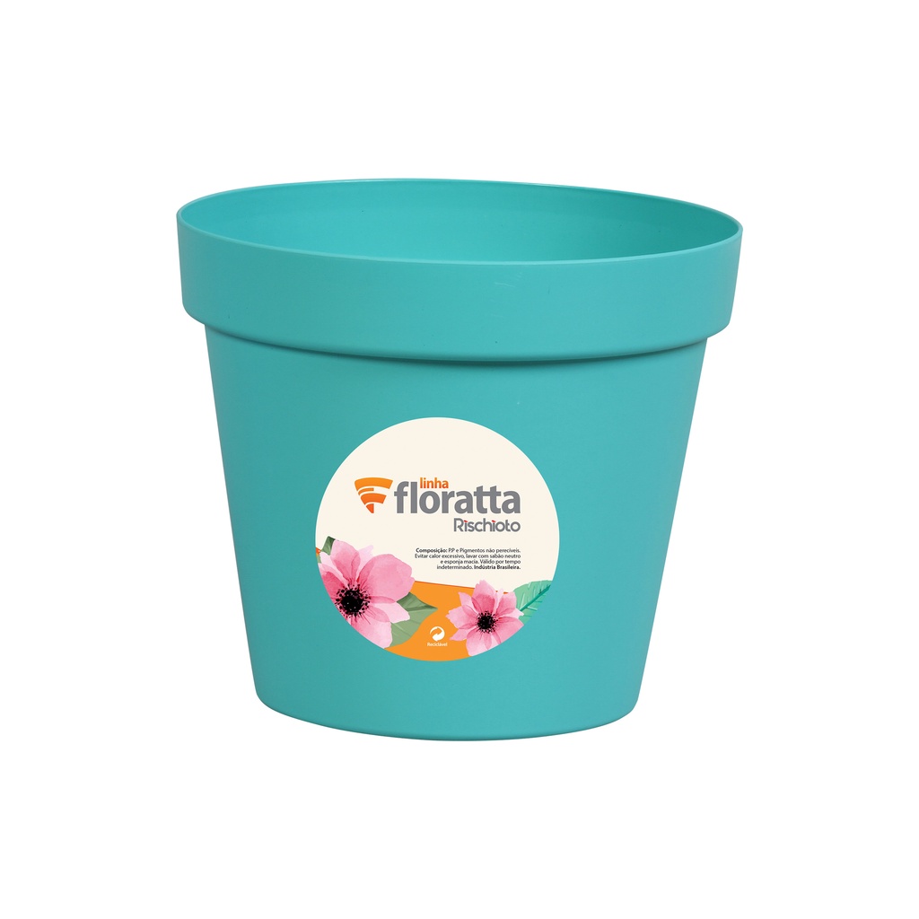 Vaso Redondo para Plantas - Floratta -7,5 Litros - Rischioto