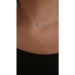 colar ponto de luz / Gargantilha ponto de luz / Choker ponto de Luz com fio fininho