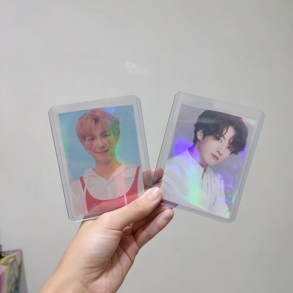 Photocard Protetor Cartas Pokemon Top Loader + Sleeve Transparente Kpop Idol K-pop Army BTS Twice