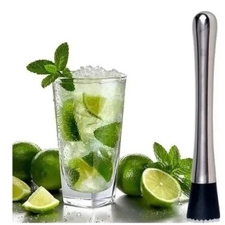 Socador Macerador De Caipirinha Inox Amassador De Frutas Clink / Medida: 21 x 3 cm 1 unidade