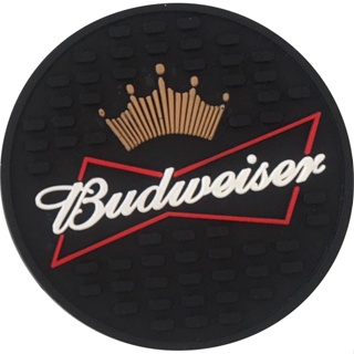 6 Unidades Porta Copo Budweiser Preto - Descanso De Copo Emborrachado Balcao moveis bares mesas em Oferta na Shopee