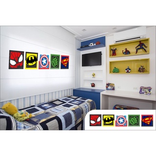 Kit Adesivos De Parede Decoracao Para Quarto Herois Personalizado Marvel Vingadores Heroes Shopee Brasil