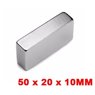 Imã De Neodímio Bloco 50mm X 20mm X 10mm * 1 Peça * 50x20x10 - SP