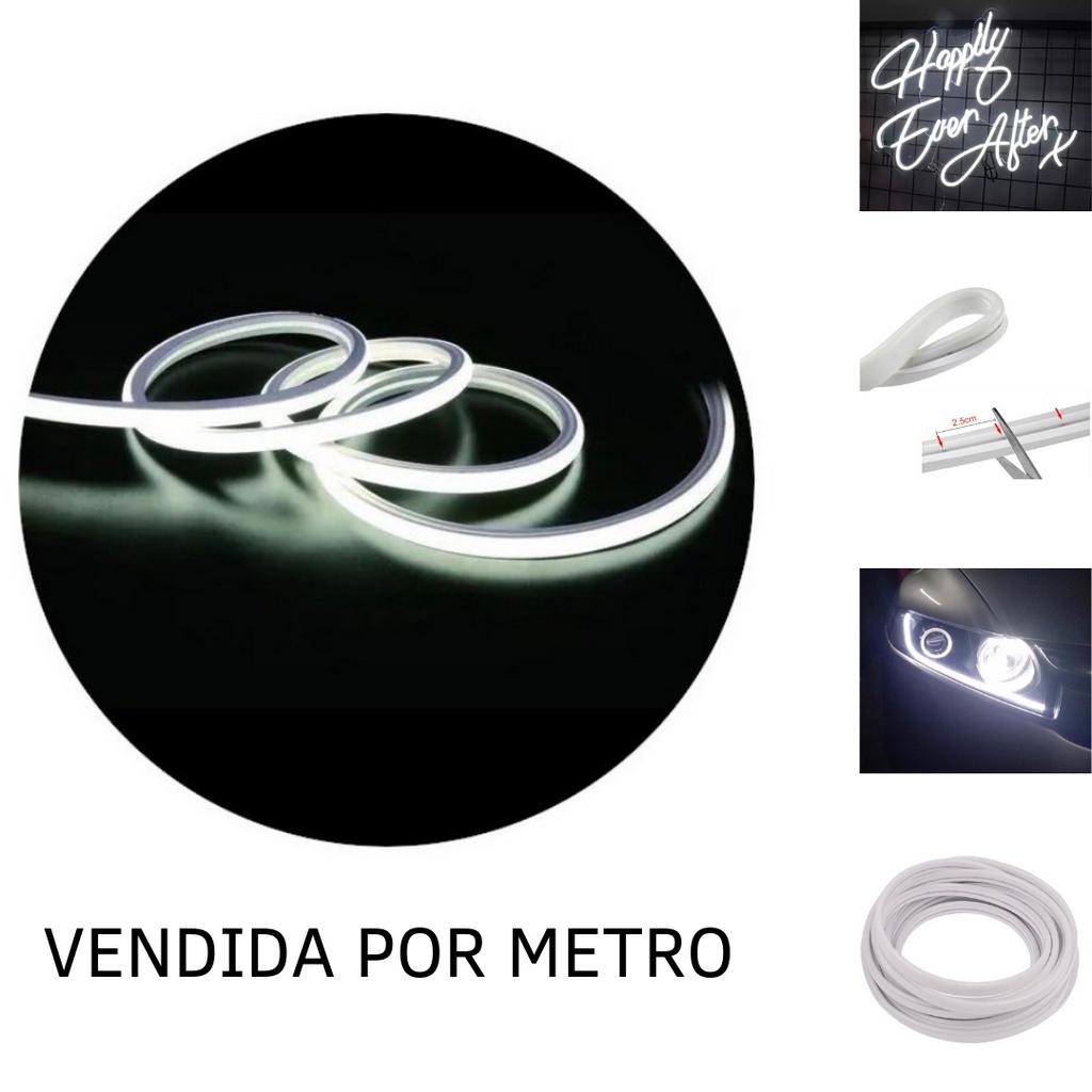 Mangueira Fita LED Neon Flex 12V Branco Frio Metro IP67