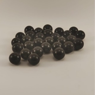Bolinha de gude vidro preto para decoração 50 unid 16mm