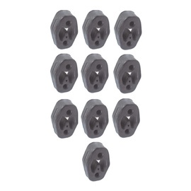 Kit 10 Coxim Borracha Escapamento Focus 2004 2005 2006 2007