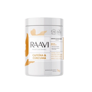 Raavi Creme Massagem Cafeína & Cúrcuma 1kg em Oferta na Shopee
