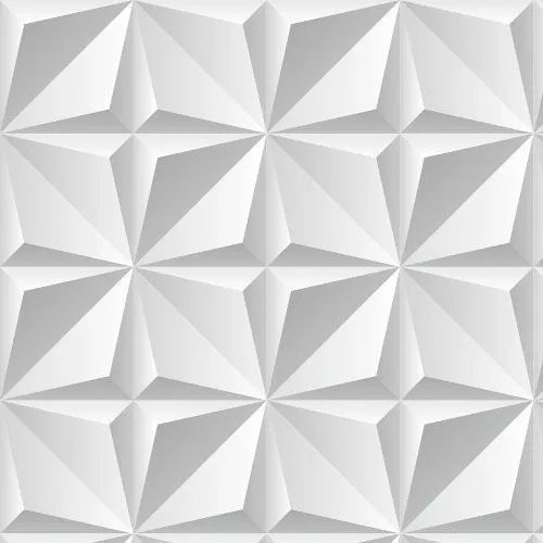 Papel De Parede 3d Geométrico Branco Adesivo 1mx50cm