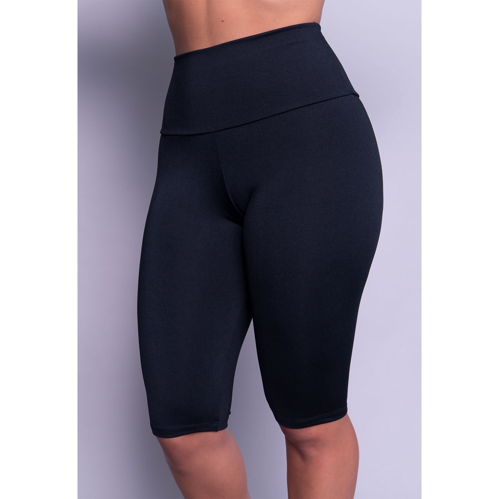 Bermudão Fitness Serra e Mar Feminino Suplex Liso Short Academia Malhar em Oferta na Shopee