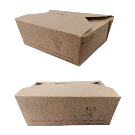 Caixa Embalagem Box para Delivery com 350ml com 50 Unidades