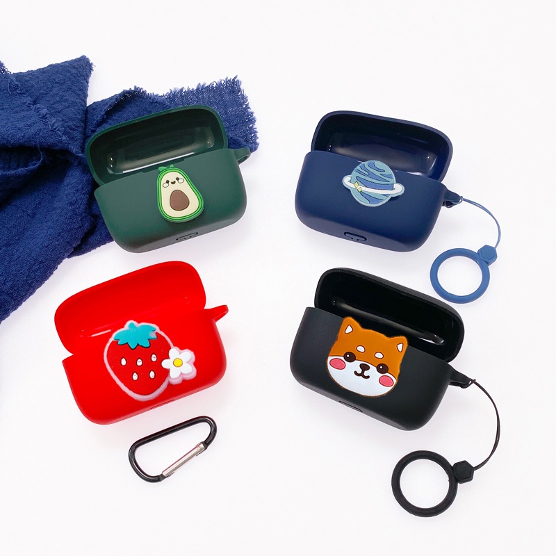 Capa De Silicone Com Anel Para Amazon Echo Buds 2