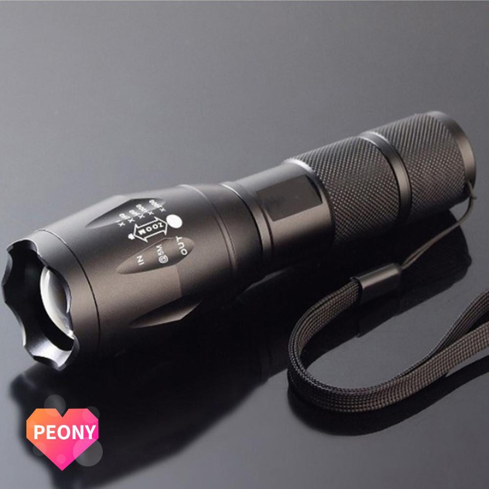 Lanterna Prática Durável À Prova D 'Água Com Zoom Para Caminhada / Acampamento