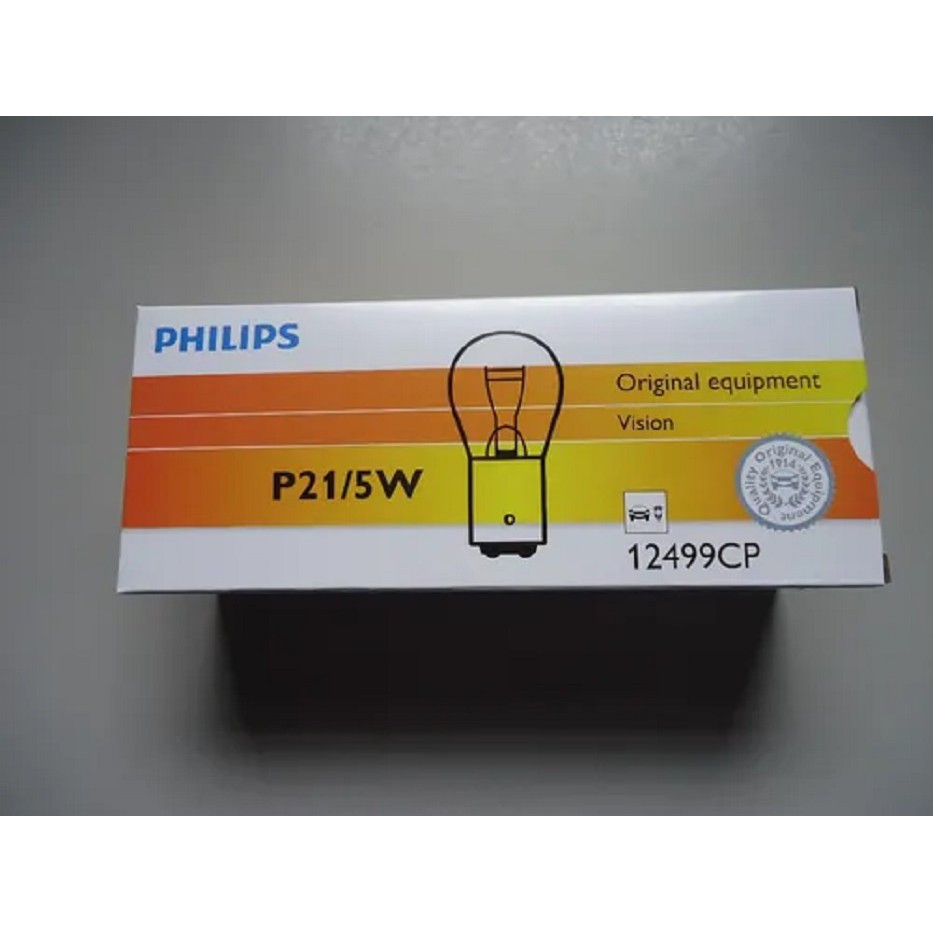 Lampada Comum 2 Polo 12v P21/5w Philips 12499 1034 10 Unid.