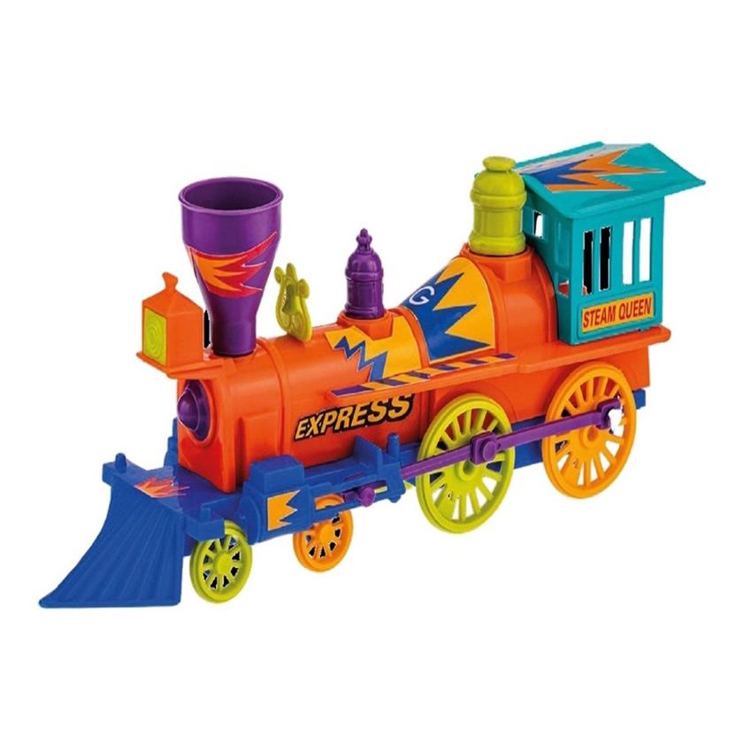 Brinquedo Maquina Locomotiva 32cm Com Adesivo - 1256