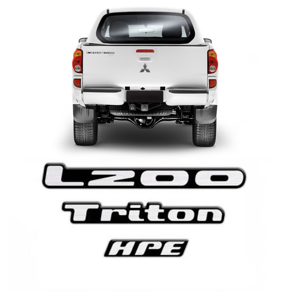 Kit Emblema Adesivo Resinado Compatível L200 Triton Hpe 2008...2013 em Oferta na Shopee