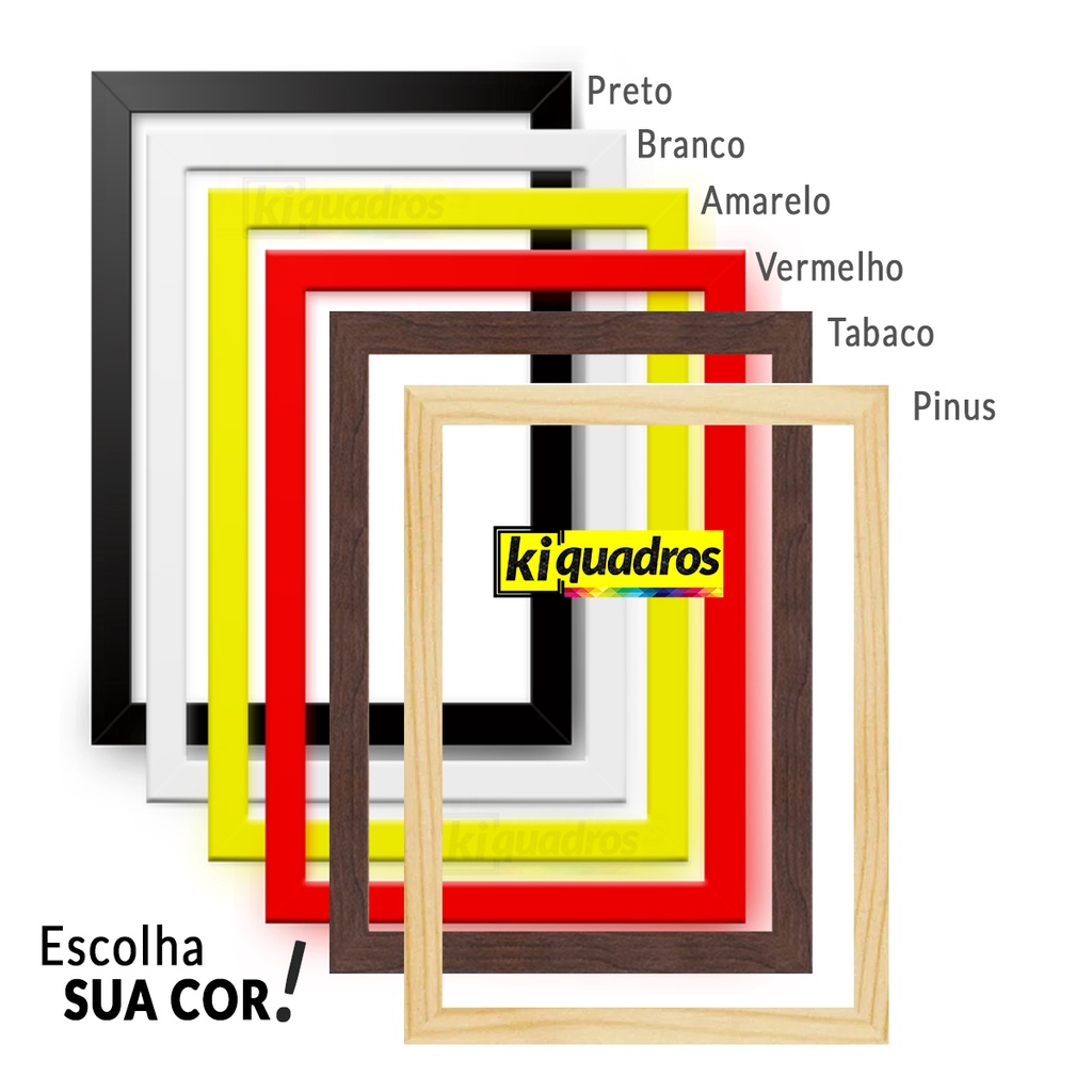 Quadro Decorativo Personalizado 32x44cm com sua Arte Imagem