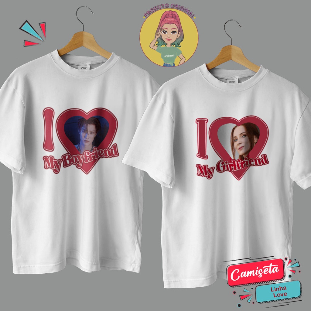 Camiseta I Love My Boyfriend / I Love My Girlfriend | WECASE